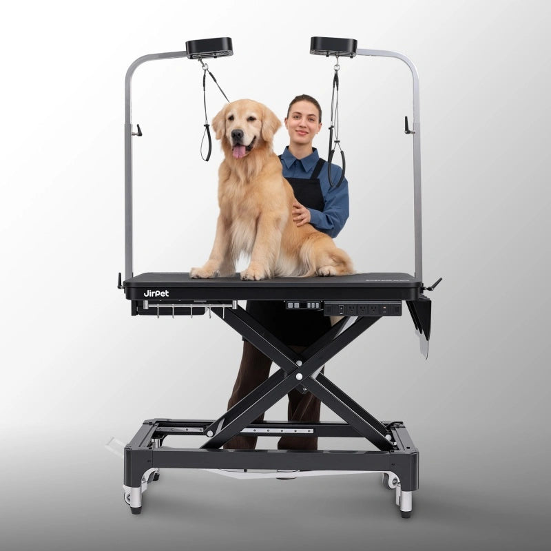 Jirpet Atlas Professional Electric Grooming Table with Adjustable Height & LED Arm