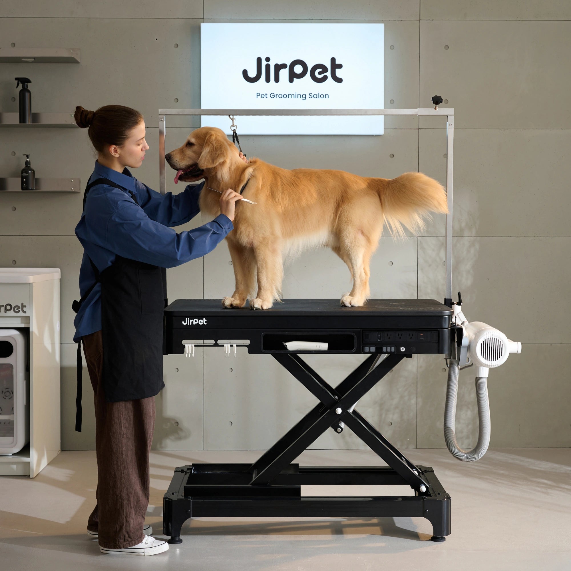 Jirpet Hilo Pet Electric Grooming Table with Adjustable Height