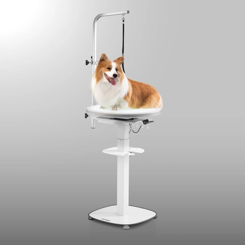 Jirpet Revolve360 Hydraulic 360° Rotating Pet Grooming Table with Tabletop Light