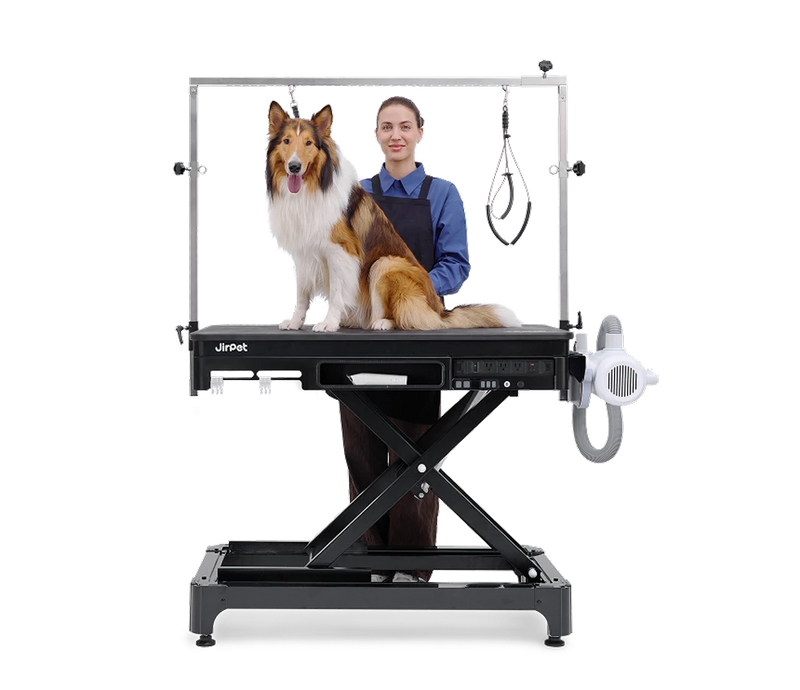 Jirpet Atlas Professional Electric Grooming Table with Adjustable Height & LED Arm
