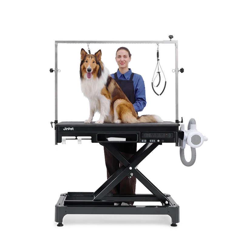Jirpet Atlas Professional Electric Grooming Table with Adjustable Height & LED Arm