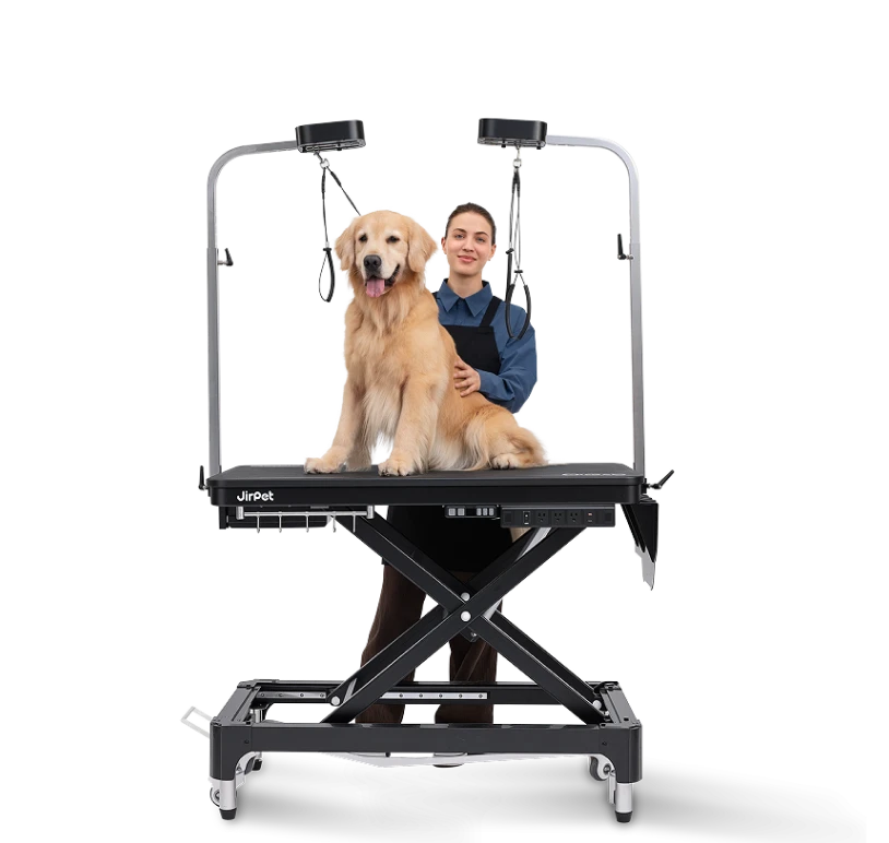 Jirpet Atlas Professional Electric Grooming Table with Adjustable Height & LED Arm